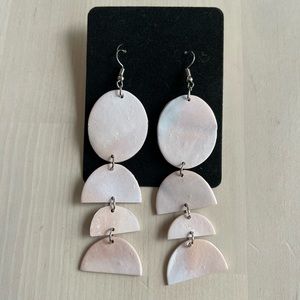 Handmade clay earrings